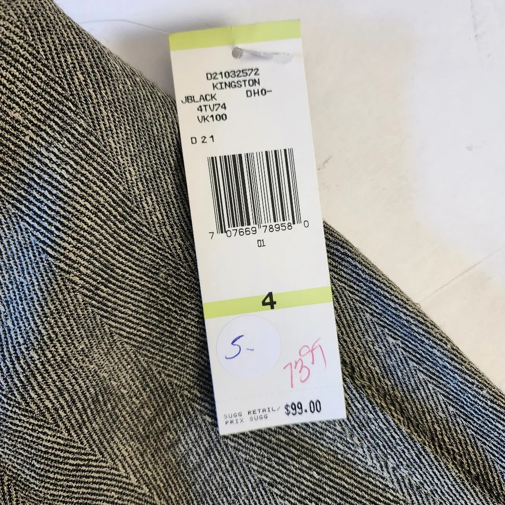 Jones New York Women Size 4 Dress Pants Wide Leg Gray - Picture 2 of 8